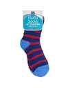 Go Travel Fluffy Socks (Red Stripe)