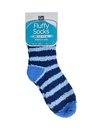 Go Travel Fluffy Socks (Blue Stripe)