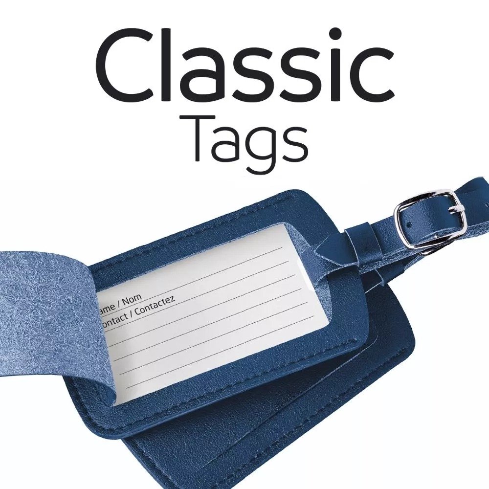 [160.301] Go Travel Leather TAG Blue