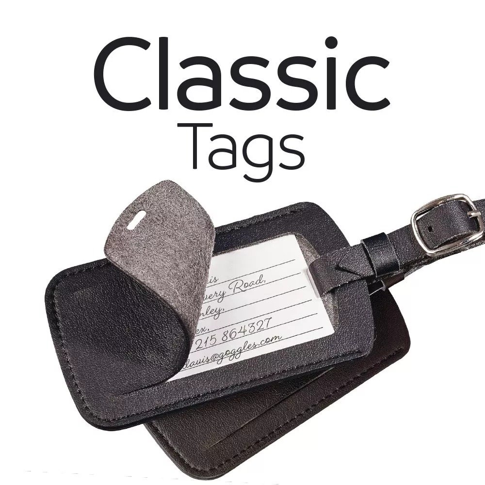 [160.302] Go Travel Leather TAG Black
