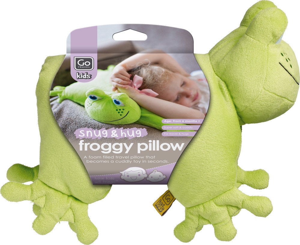 GO TRAVEL Frog Folding Pillow