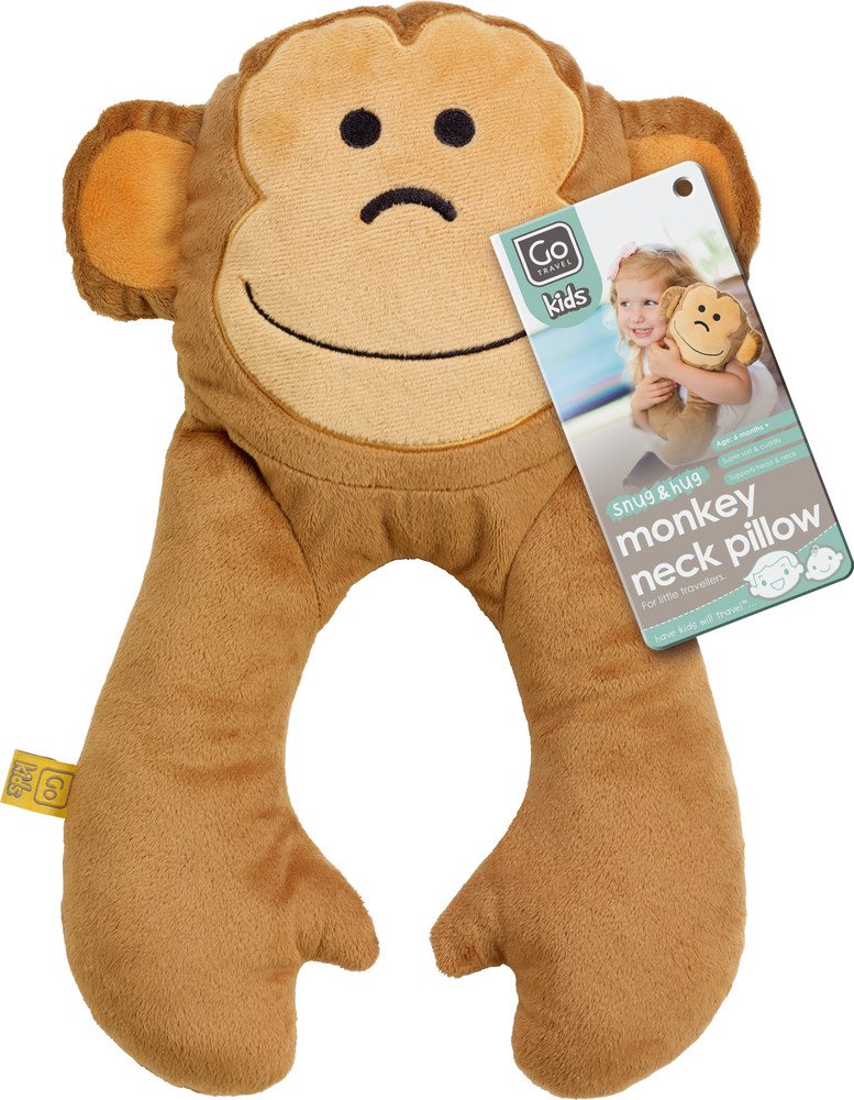 GO TRAVEL Monkey Flat Neck Pillow