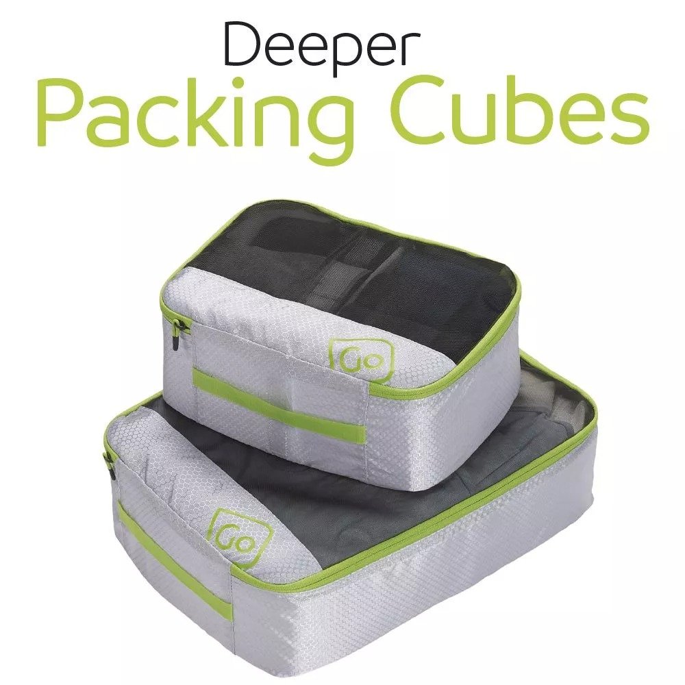 [284.301] Go Travel Deeper Packing Cubes (Green)