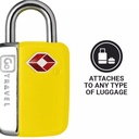 GO Travel  Key Lock Twin Padlocks TSA (Yellow)
