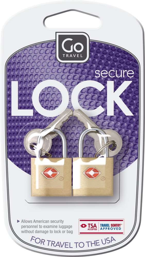 GO Travel  2 Brass TSA Keylocks