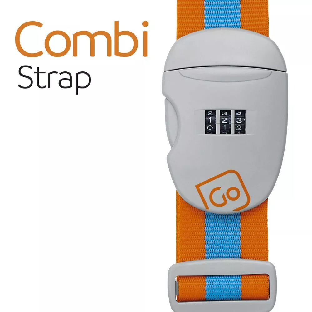 [491.301] Go Travel Combi Luggage Strap (Blue/Orange)