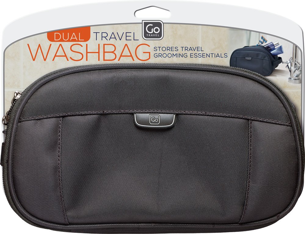Go Travel Dual Wash Bag (Dopp Kit)