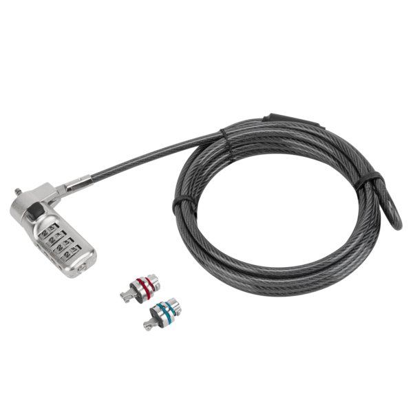DEFCON® 3-in-1 Universal Resettable Combo Cable Lock