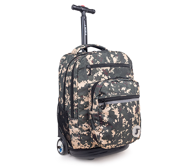 JWorld Sundance Rolling Backpack Green Camo