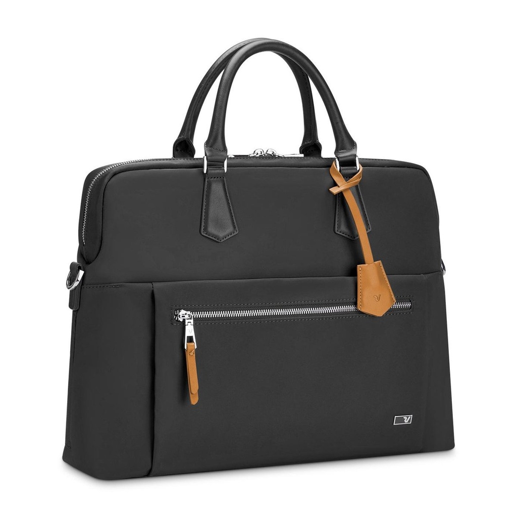 Roncato Woman Biz Slim Office Bag 1 Comp  Nero