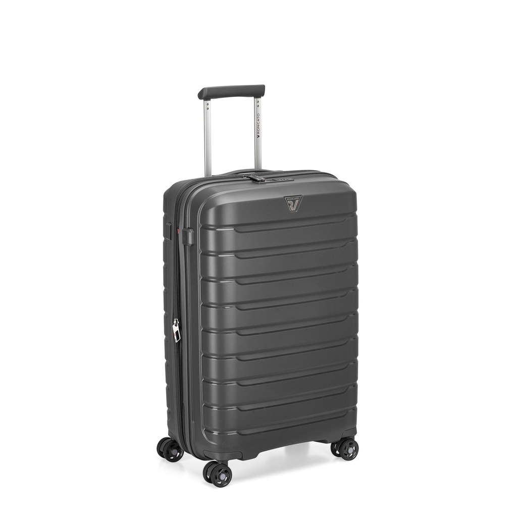 [41818222] Roncato Trolley 4R Exp. Butterfly Antracite 67cm