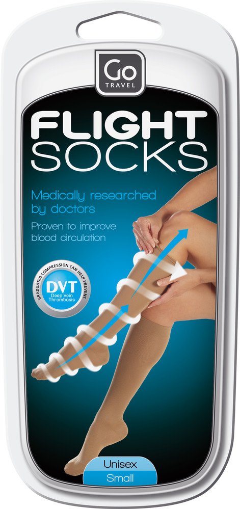 GO Travel  Flight Socks Nude (S)