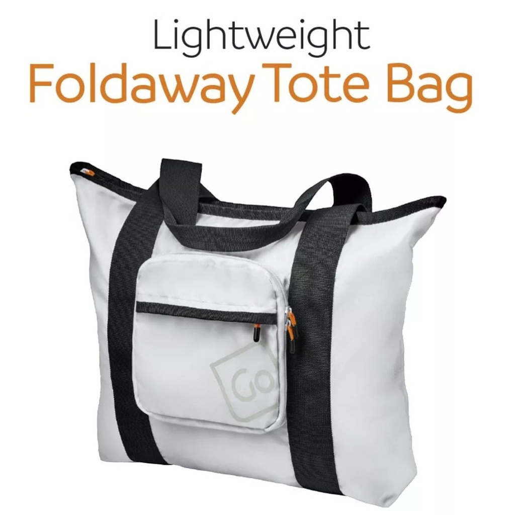Go Travel Lightweight Foldable Tote Bag (Grey)