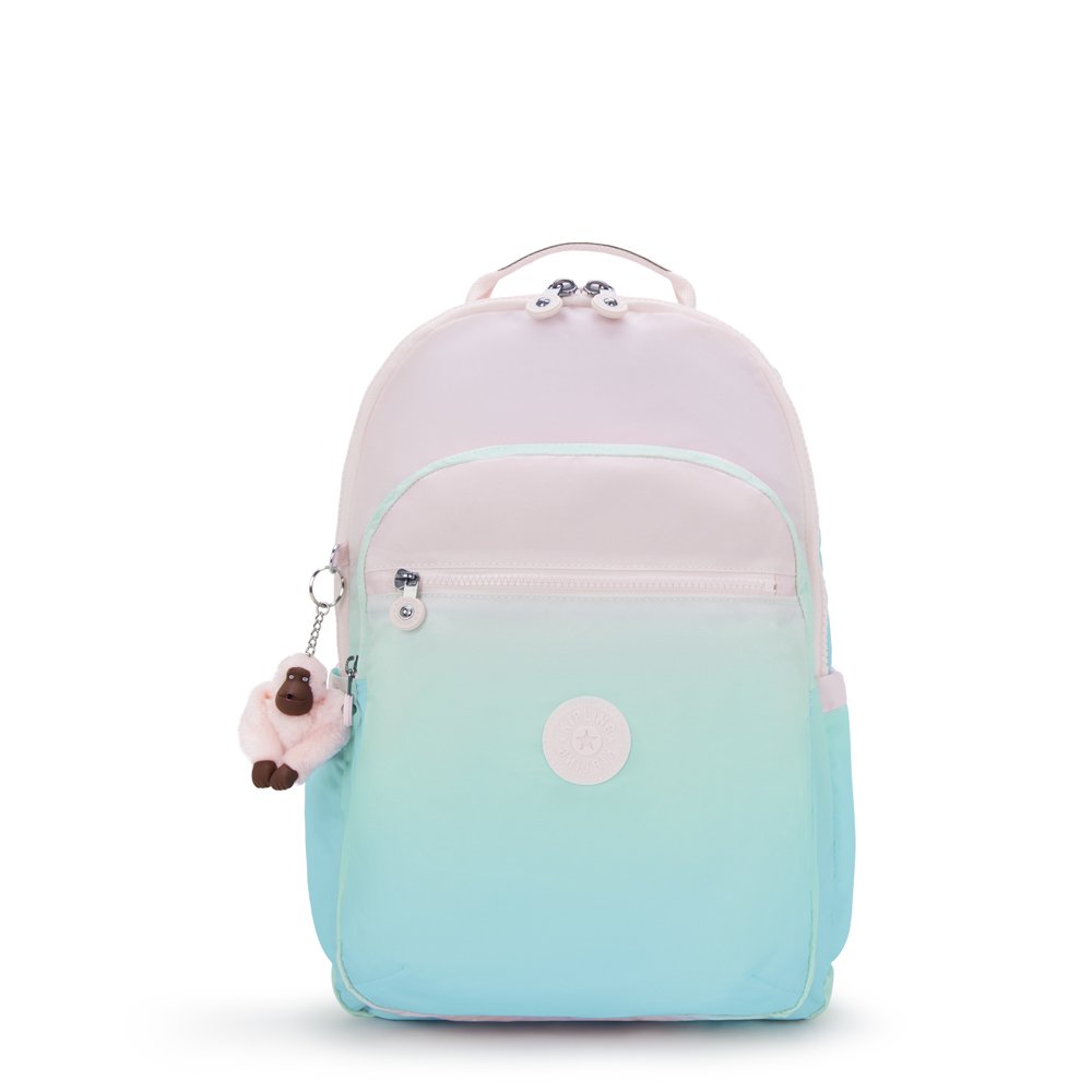KIPLING SEOUL LAP BACKPACK Gradient Sea